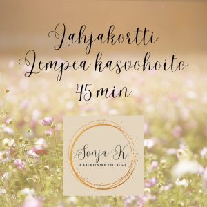 Lahjakortti Lempeä kasvohoito 45min