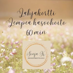 Lahjakortti Lempeä kasvohoito 60min